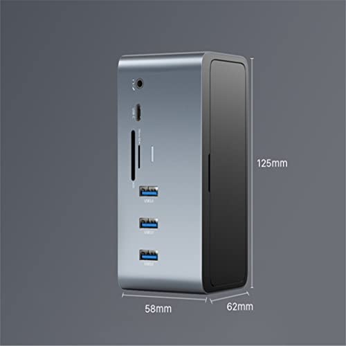 18 in 1 C to 4K DP RJ45 1000Mbps PD 100W USB3.0 for MacOS Windows Tablet Dock Station C419