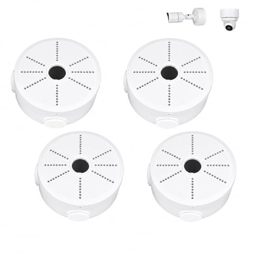2026 New Security Camera Junction Box, Wall/Ceiling Mount for Indoor/Outdoor Camera, Weatherproof Cable Management Mount for Bullet Dome IP Cameras & Solar Panels. (4)