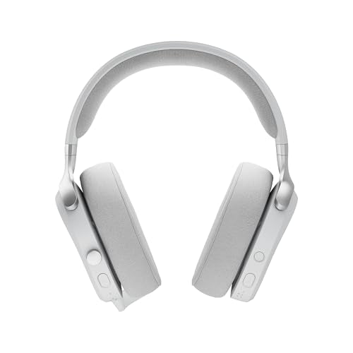 Fractal Design Scape Light - Wireless PC Gaming Headset - Detachable Flip-to-Mute Microphone with Noise Cancellation - Battery Life Up to 40 Hours - Configurable Ambient Lighting - Gray