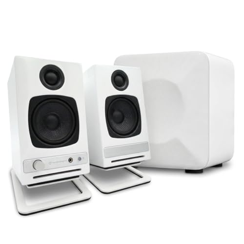 Audioengine A2 HD (HD3) Wireless Computer Speakers – Bluetooth Desktop