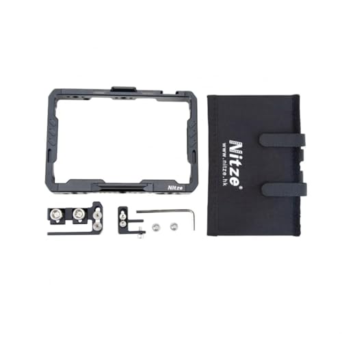 Monitor Cage Nitze Cage Kit Compatible with Blackmagic Video Assist 5" 12G / Blackmagic Video Assist 5" 3G Monitor