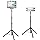 Tablet Floor Stand Adjustable Tripod Stand Compatible for 5.5-12.9" iPad