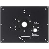 Trend Tool Technology USA Trend Router Table Insert Plate, Aluminum Alloy, User-Made Compatibility, Pre-Drilled Holes, Customizable Fit, RTI/PLATE/A