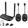 Wireless Hdmi Transmitter and Receiver 4k Kit.One Receiver and Two Transmitter Packages,Switch at Will,Matching Distance 50M VGA Dual Screen Casting Video Audio from PC/Laptop/TikTok to Monitor