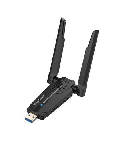 BrosTrend AXE5400 Tri-Band Linux WiFi Adapter for PC, Raspberry Pi, Odroid