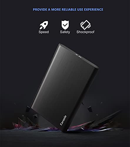 750GB Ultra Slim Portable External Hard Drive USB3.0 HDD Storage Compatible for PC, Desktop, Laptop, MacBook, Chromebook, Xbox One, Xbox 360, PS4 (Black)