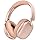 C6 Active Noise Cancelling Headphones, Wireless Over Ear Bluetooth Headphones, 60H Playtime, Lightweight Folding Comfort Fit Ear Cups Headset with Mic for iPad/PC/Home Rose Gold