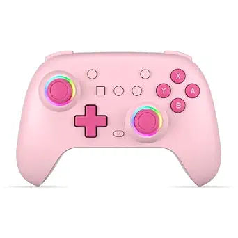SIMGAL Pink Wireless Controller for Switch Joy-Con/PC, Breathing LED