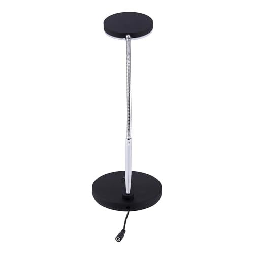 Bostitch Office LED Metal Gooseneck Desk Lamp, Flicker Free, Adjustable Head (VLED1800BK), Black