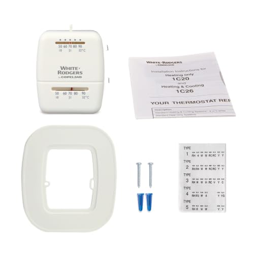White-Rodgers Snap Action Thermostat, Cool Only, 1C21-101