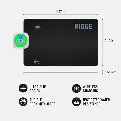 Ridge Wallet Tracker Card Compatible with Apple Find | Charging & Powe - Image 3