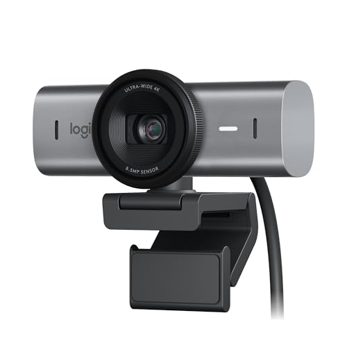 Logitech MX Brio Ultra HD 4K Webcam Collaboration and Streaming - Graphite
