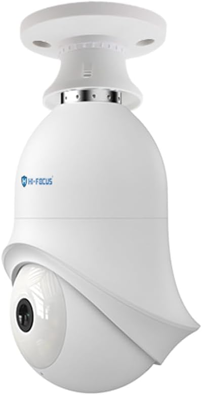 3MP Outdoor PT WiFi Bulb Camera|Easy instalaltion in Holder|Smart Dual Light|Two Way Audio|Wireless Connection| Pan & Tilt Security Camera|IP65