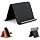 Silicone Phone Stand with Aluminum, Flexible Foldable Phone Holder, Bendable Adjustable Anti-Slip Desktop Stand for Phone Tablet Laptop, Portable Rollable Multi-Angle Stand for Home (Black)