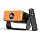 Projector with WiFi and Bluetooth, Auto Keystone, Remote, Focus HDMI USB Compatible with iOS/Android Phone, Laptop, TV Stick, PS5, Home Theater (Black-Yellow)