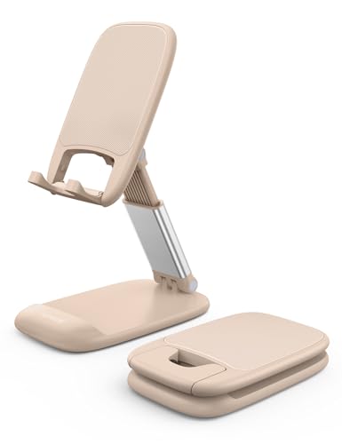 Lamicall Khaki Phone Holder for Desk, Cellphone Stand
