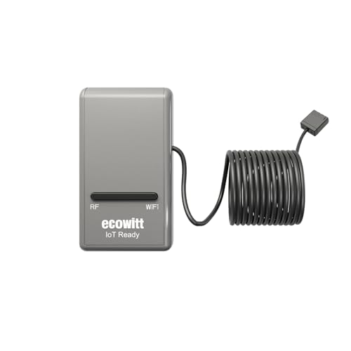 ECOWITT Wi-Fi Gateway Weather Station, with Built-in Temperature, Humidity, and Barometric Sensors, IOT Ready, Supports Ecowitt Sensors Developed, USB Power, 915 MHz