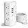 10Ft Tower Power Strip, Long Extension Cord, Flat Plug, 1700J, 12 AC 5 USB