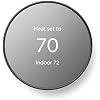 Google Nest Thermostat - Smart Thermostat for Home - Programmable Wifi Thermostat - Charcoal (Renewed)