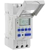 Programmable Timer Relay, HD Display, High Precision, Smart Chip, Power Failure Memory, 15A 110VAC, DIN Rail, 2 Modules