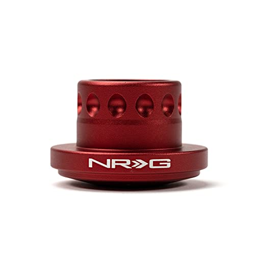 NRG Innovations NRG-SRK-RL160H-RD Race Steering Wheel Quick Release Short Hub Adapter, Up to 1" shorter overall, Red Body