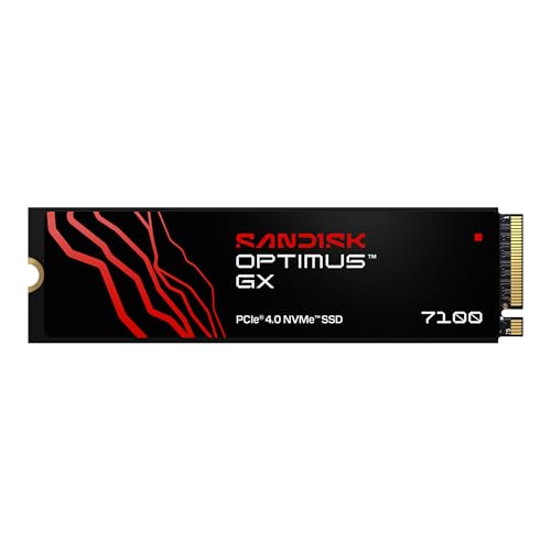 Sandisk 1TB Optimus GX 7100 NVMe SSD, PCIe Gen 4, M.2 2280, Up to 7250 MB/s Read, SDSP71100TAN