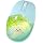 elec Space Wireless Bluetooth Mouse -Cute Clear Aqua Design, Glitter Liquid Sand Water Mouse with Optical Precision, Silent Clicks, LED Breathing Light,Transparent Retro Style for Home Office (Green)
