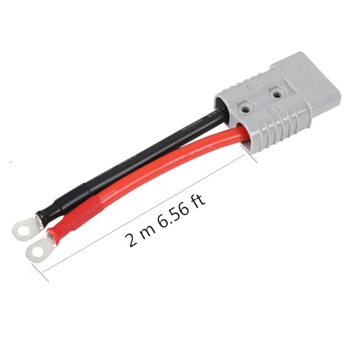 50Amp Power Connector Plug 50A Quick Connect Disconnect 600 V,10AWG 6.56ft Cable with O-Ring (50A 2M 2Pcs)