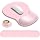 AKIT Ergonomic Mouse Pad and Keyboard Wrist Rest Set,Memory Foam,Pink