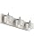 Ralbay Brushed Nickel Bathroom Vanity Light 3 Light Modern Crystal Bathroom Lighting Fixtures Over Mirror