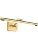 LED Picture Light Fixtures 16.54 Inches, Modern Metal Artwork Wall Lamps with Single Swing Arm, 7W (50W Eqv.), Hardwired Connection, Dimmable, 3000K Warm White, CRI95+, Golden-Like Brass Finish