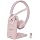 awatrue Wireless Headset with Mic for Work, Bluetooth Headphone with AI Noise Cancelling Mic for Clear Calls, Bluetooth 5.3 & 2.4G Dongle, Computer Headset for Call Center/PC/Zoom(Pink