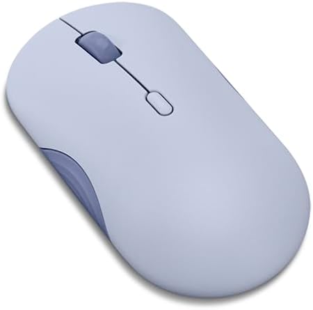 Lenovo 350 Wireless Bluetooth Mouse, Silent Click, 3 Level DPI (1000, 1600, 2400), 36 Month Battery Life, 2 Device Pairing, Meta Grape