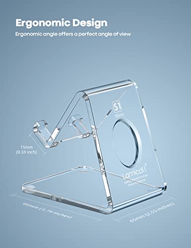 Lamicall Clear Acrylic Cell Phone Stand, Office Desk | Phone Accessori - Image 7
