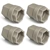4 pcs Drive Tool Socket Adapter :Compatible with EZ Dock Couplers– 15/16" Coupler Nut Wrench Attachment for Dock Installation (Grey)