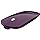 FENIFOX Bluetooth Mouse Slim, Whisper-Quiet Mini Flat Portable Mobile Mice Rechargeable Compatible with Laptop,PC,Android Windows Tablet - Deep Purple
