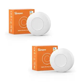 SONOFF Zigbee Switch, SNZB-01P Wireless Push Button, Supports to Create Smart Scenes, Trigger the Connected Devices on eWelink APP with Three Control Options, SONOFF ZigBee Bridge Required, 2Pack