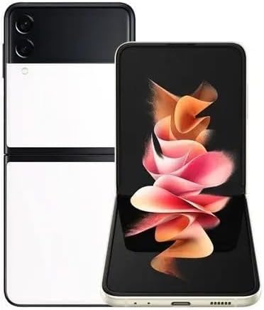 Samsung Galaxy Z Flip 3 5G, US Version, 128GB, White - Unlocked (Renewed)