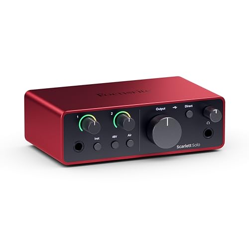 Focusrite Scarlett Solo Studio 4th Gen USB-C Audio Interface Bundle