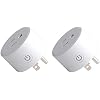 2pcs Zigbee Smart Plug Remote Control Outlet Adapter Switch Compatible with Alexa, Echo (4th gen) Echo Plus (2nd) Google Home, SmartThings Hub, eWeLink, Voice Pairing, Hub Required