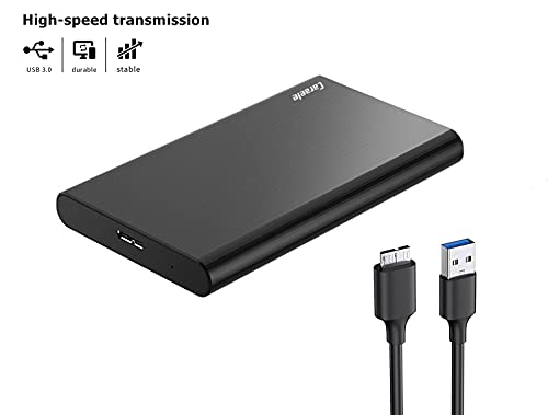 750GB Ultra Slim Portable External Hard Drive USB3.0 HDD Storage Compatible for PC, Desktop, Laptop, MacBook, Chromebook, Xbox One, Xbox 360, PS4 (Black)