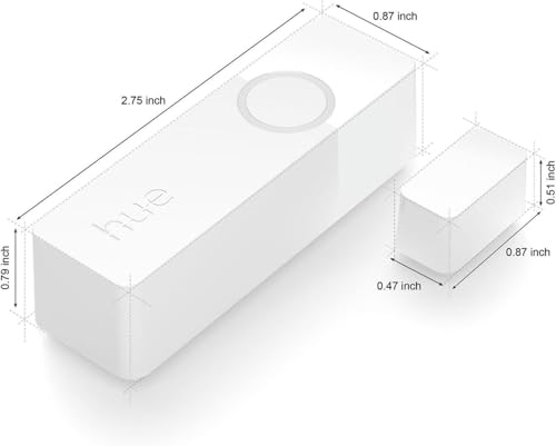 Philips Hue Secure Smart Contact Sensor, White - 1 Pack - Made for Indoor Doors and Windows - Requires Hue Bridge - Works with The Hue App