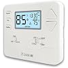 Thermostat for Heat Pump,Programmable Thermostat for House,Single-Stage Systems,2 Heat/1 Cool Heat Pump Or 1 Heat/1 Cool,Easy DIY Install,White Backlight