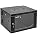 NavePoint 6U Server Cabinet with Hinged Back - 25.5' Deep, 6U Server Rack Enclosure with Locking Glass Door, Wall Mount Rack with Removable Side Panels, Network Cabinet with 2 Fans, Pre-Assembled