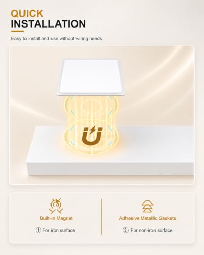 4-Pack 10 Inch Wireless Under Cabinet Lighting, 6500 | Ambient Smart L - Image 7