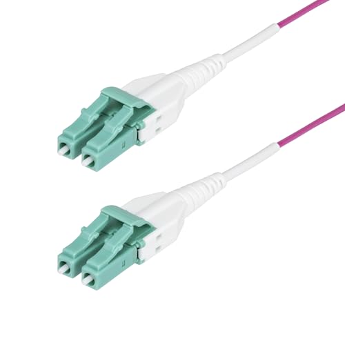 StarTech 49ft/15m OM4 Uniboot Fiber Cable, LC to LC, Optic (OM4RLCLC15M)