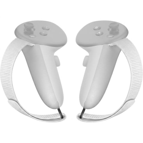 APEXINNO Controller Grips for Meta Quest 3/Quest 3S-Non-Slip Handle Covers with Adjustable Soft Hand Straps, Secure Fit for Small & Medium Hands, Not Compatible with Official Charging Dock