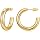 Gacimy 14K Gold Plated Chunky Open Hoop Earrings for Women