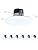 Halo LT 5/6 inch LED recessed Can light Trim, 3000K, dimmable, 600lm 6PK