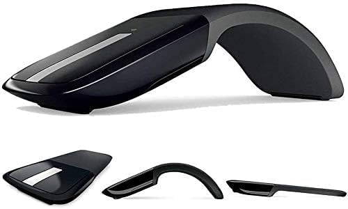 Wireless Mouse Foldable Folding Mice for Microsoft Laptop PC Mac Black